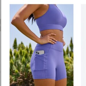 Violet Matching Workout Fit